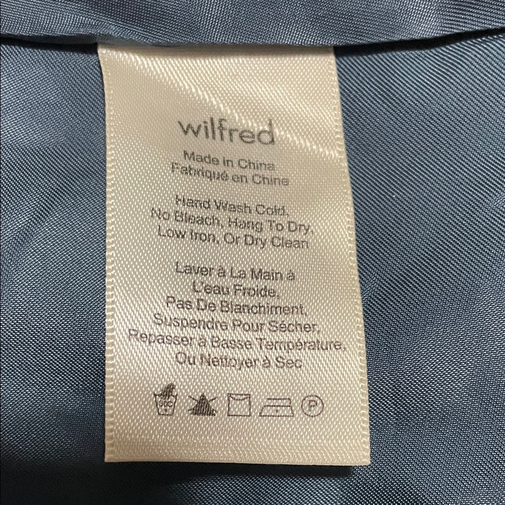 Wilfred Mini Skirt with Pocket Bluish Green Size 6 - Picture 4 of 5